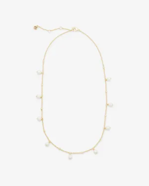 Pearl Gold Bead Necklace