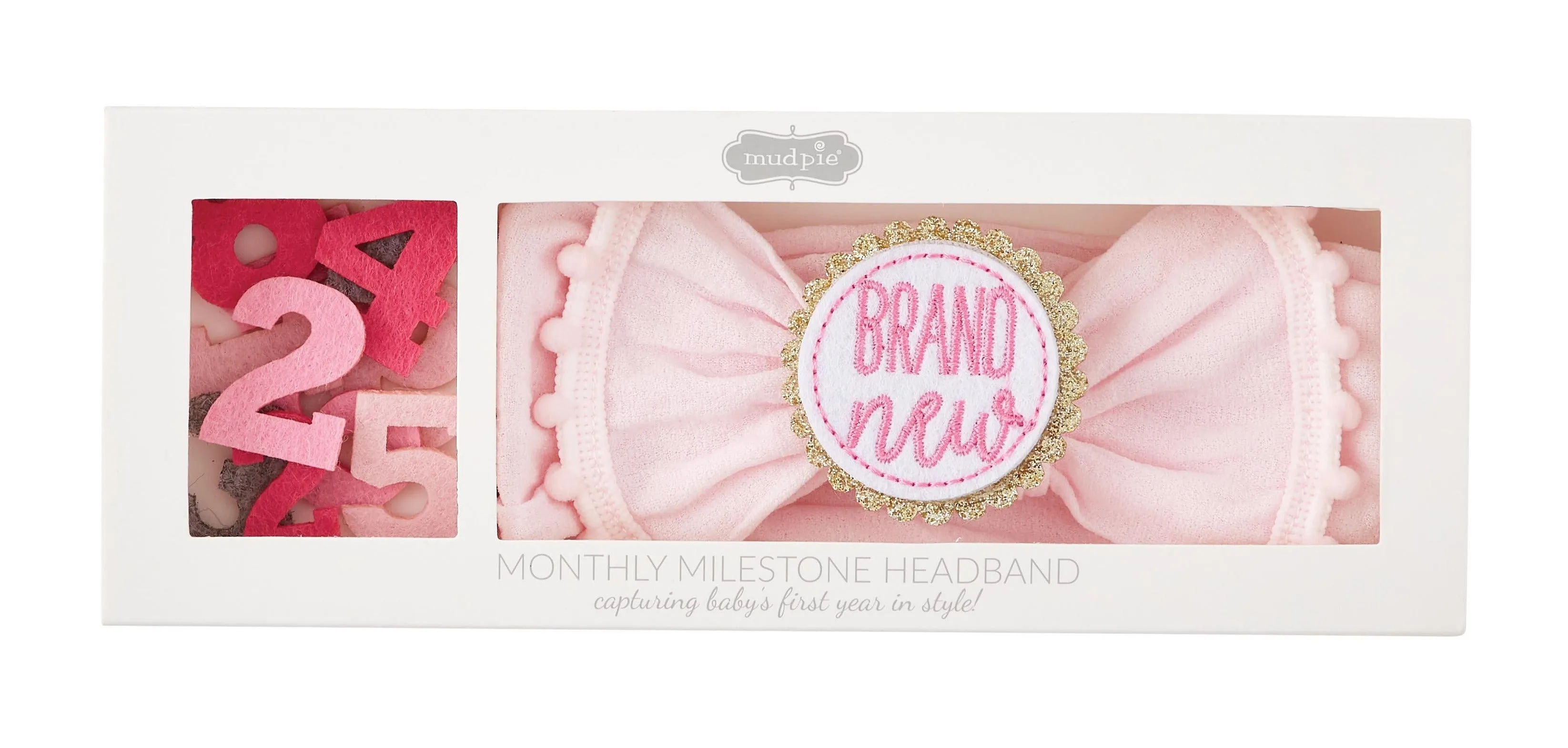 Pom Headband Monthly Milestone Set