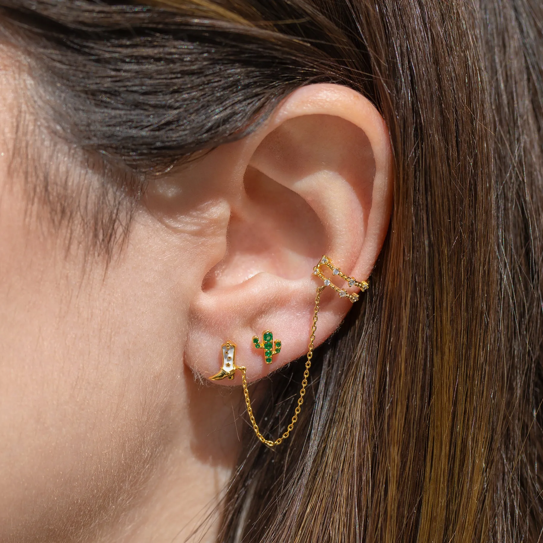 Rodeo Queen Studs   Ear Cuff