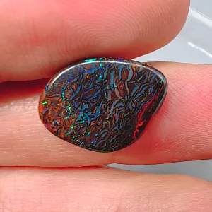 Stripes Natural Australian Boulder Opal Loose Gemstone