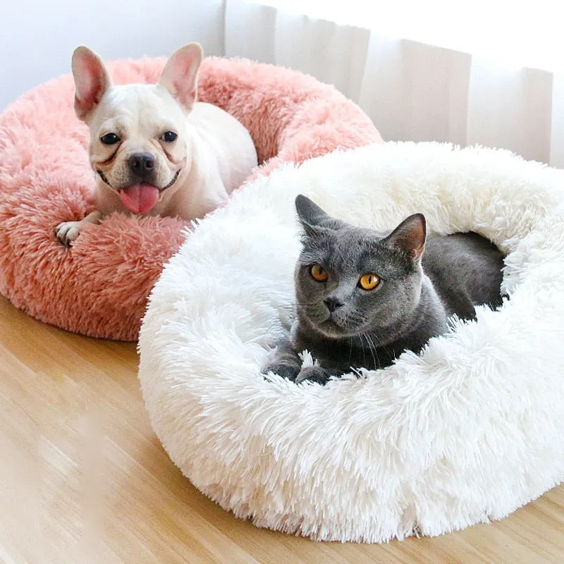 Super Soft Bed For Small Large Dog Bed Cats Sofa Winter Mats House Plush Nest Pet Deep Sleeping Bed