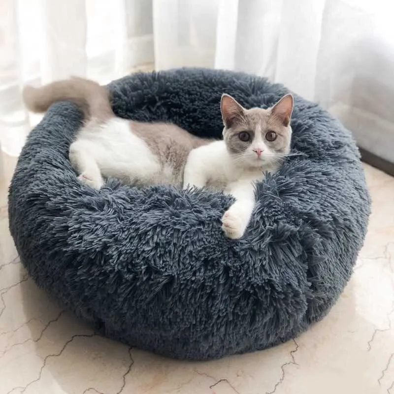 Super Soft Bed For Small Large Dog Bed Cats Sofa Winter Mats House Plush Nest Pet Deep Sleeping Bed