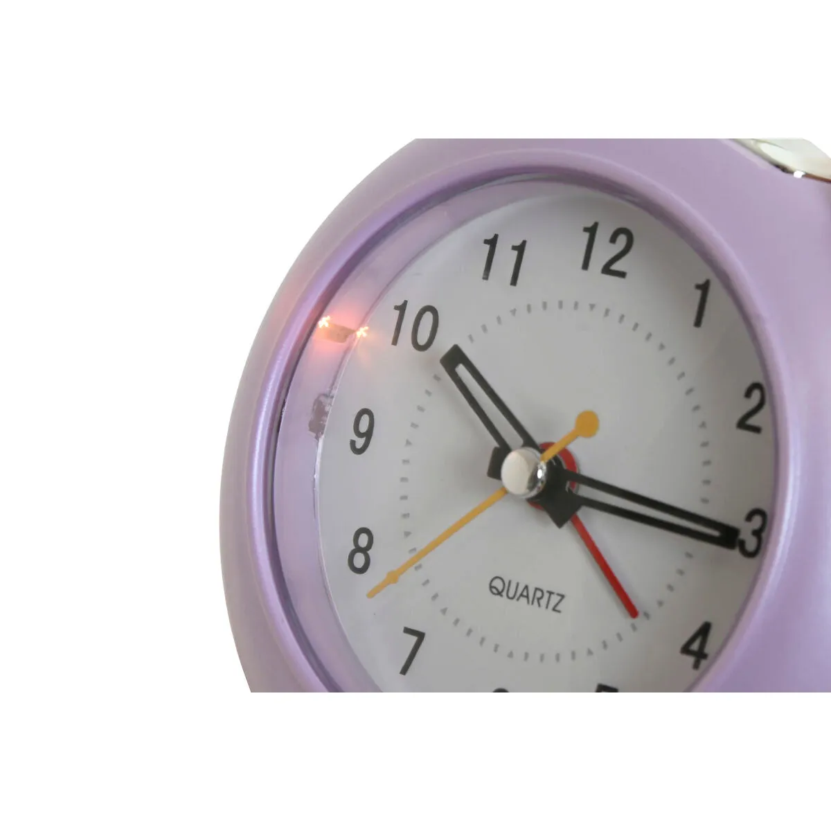 Table clock Home ESPRIT Pink Coral Lilac 10 x 4,7 x 9 cm