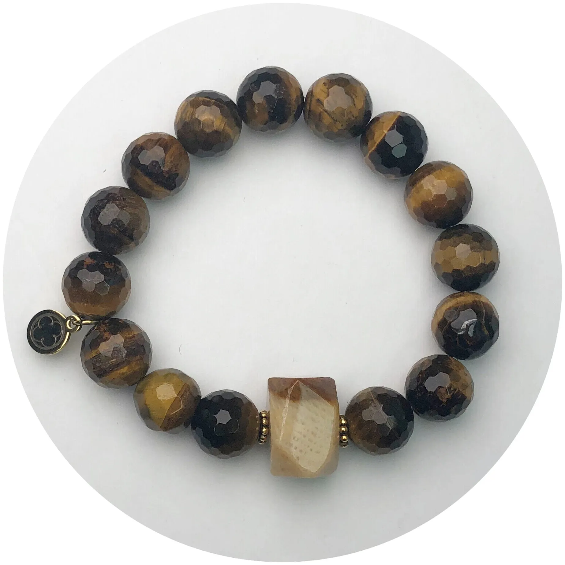 Tiger Eye with Fossil Coral Nugget Rock Candy