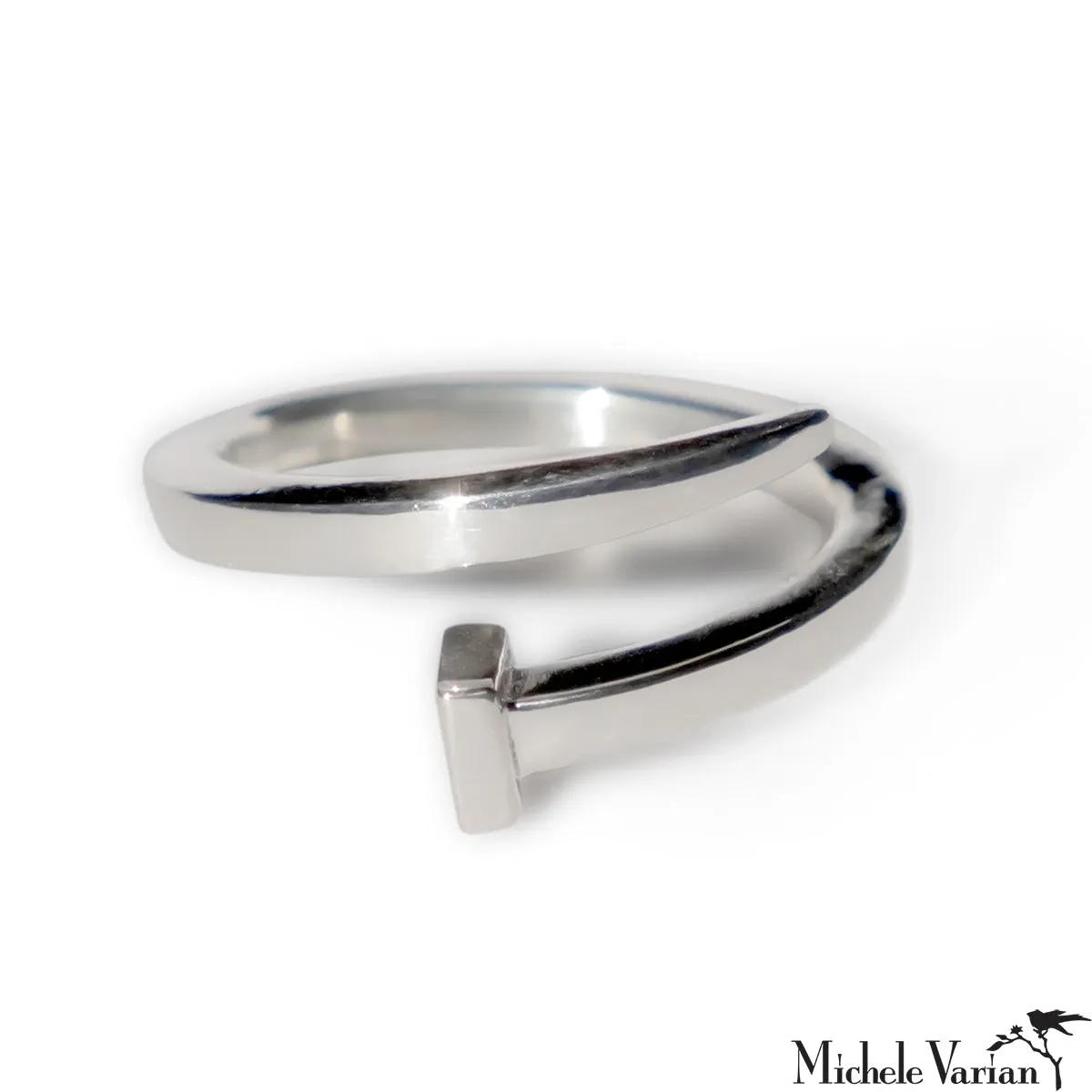 Tough as Nails Ring Silver