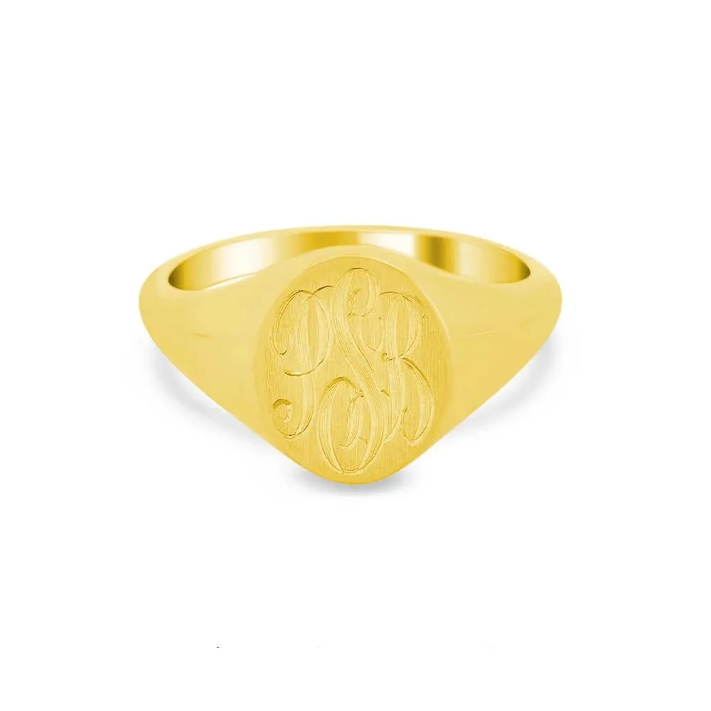 Women's Oval Signet Ring - Small