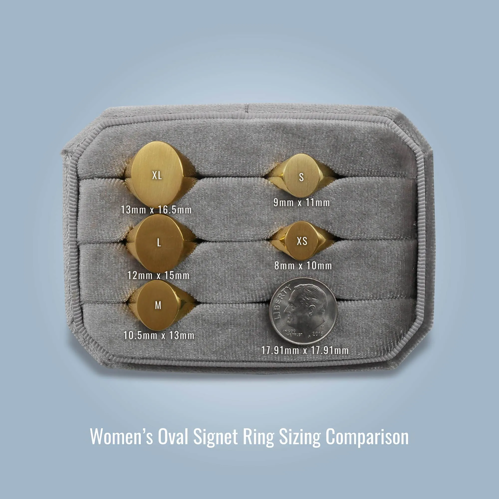 Women's Oval Signet Ring - Small