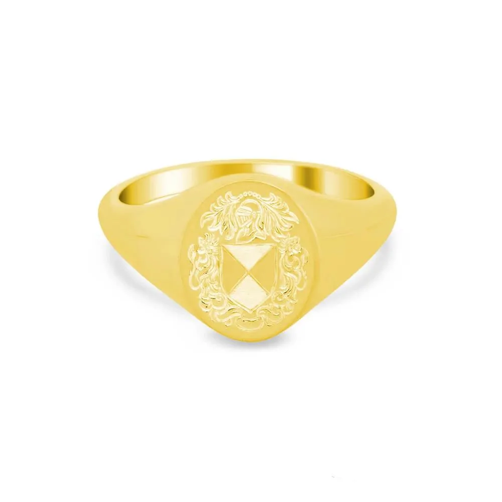 Women's Oval Signet Ring - Small