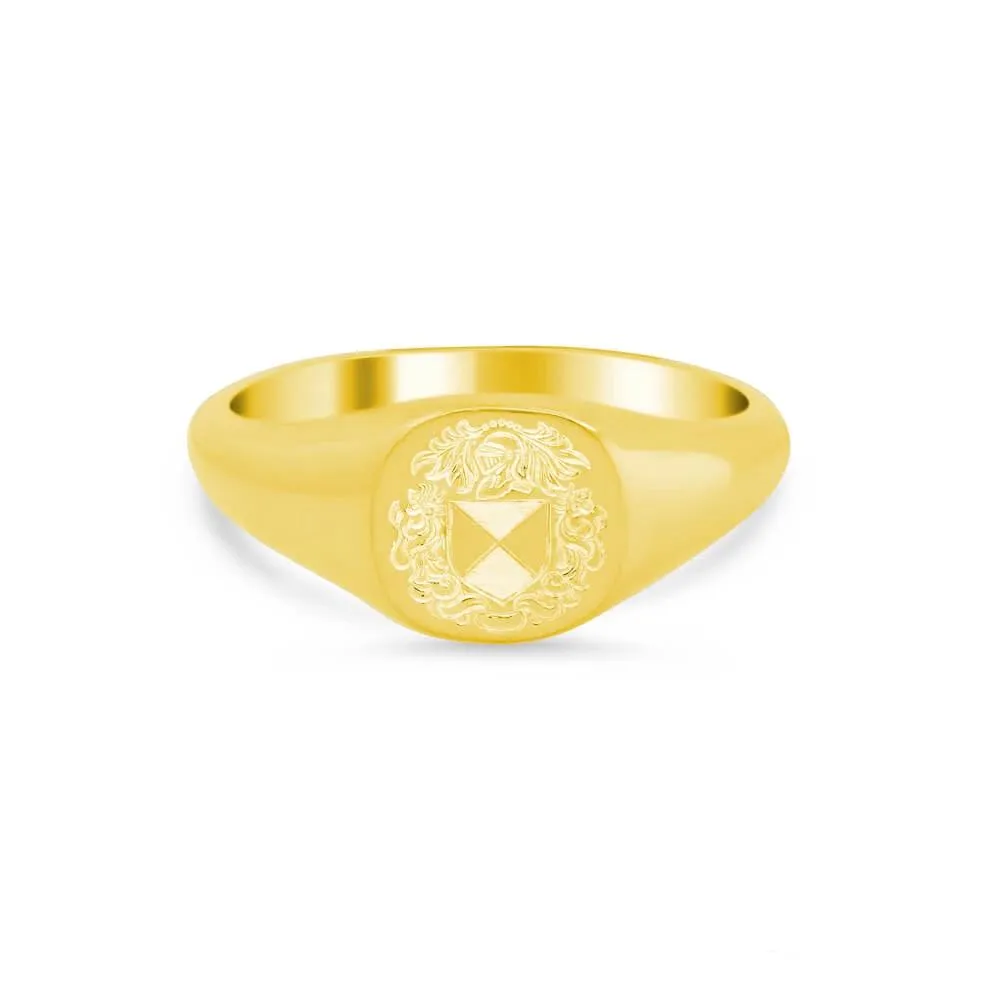 Women's Square Signet Ring - Extra Small